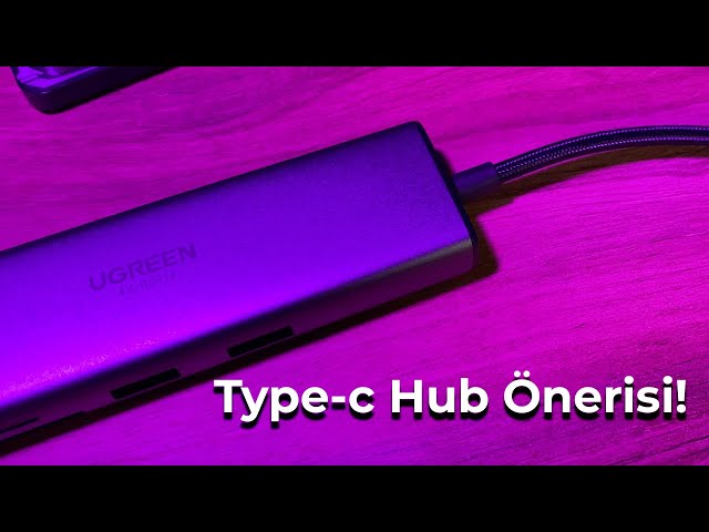 MacBook İçin Type-C HUB Önerisi | UGREEN Type c Usb Dönüştürücü Kutu Açılımı!