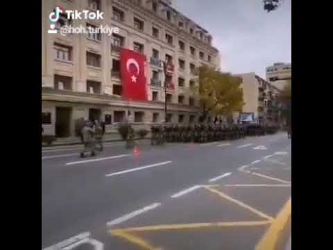 Türk ordusu bakü sokaklarını inletiyor