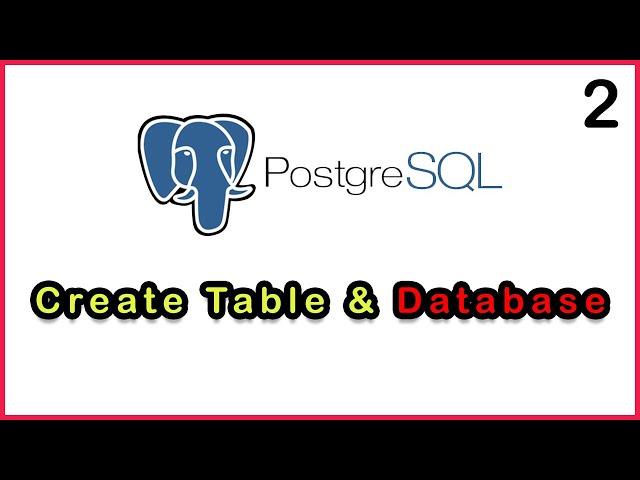 PostgreSQL Dersleri #2 | Tablo ve Veritabanı Nasıl Oluşturulur?