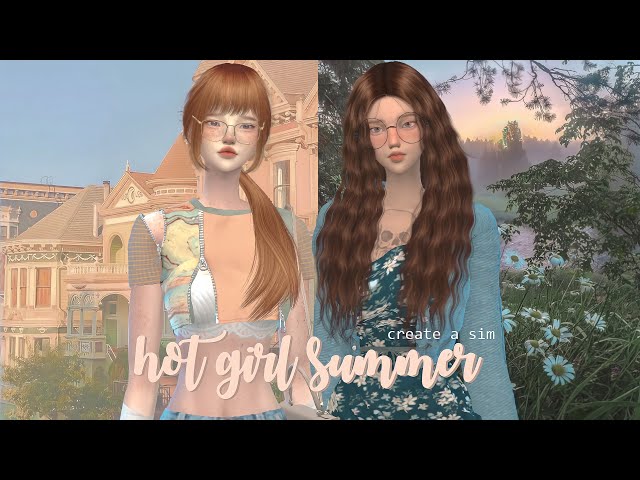 hot girl summer │ sims 4 create a sim + cc linkleri